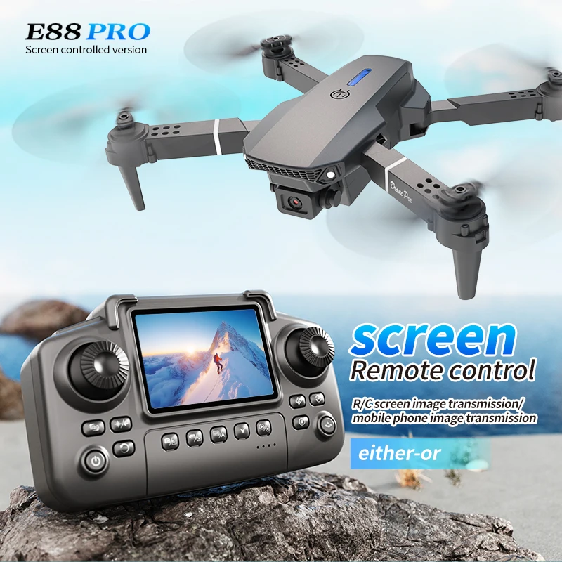 Drone Aerial Photography - طائرة بدون طيار احترافية E88 PRO