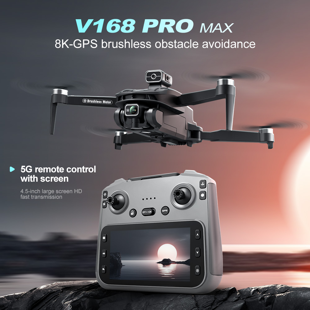 طائرة بدون طيار V168 PRO MAX ا - مراجعة Drone Aerial Photography وسعره