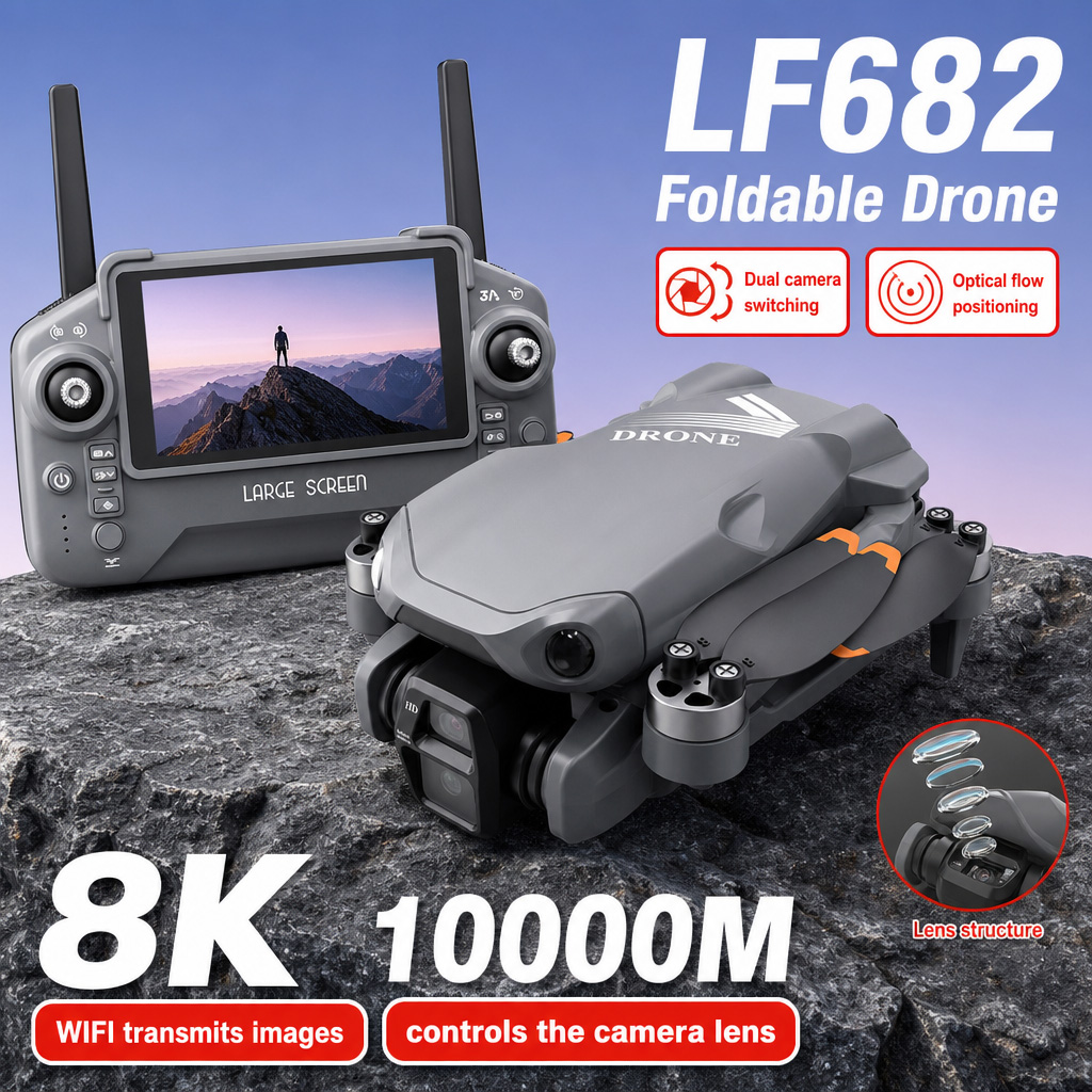 طائرة بدون طيار LF682 للتصوير  - مراجعة Drone Aerial Photography وسعره