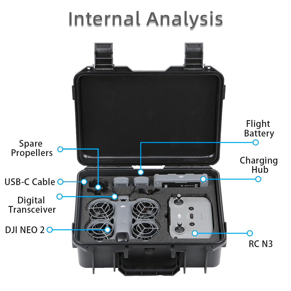 ل DJI NEO 2 حافظة حقيبة مقاومة - مراجعة Drone Lidar وسعره