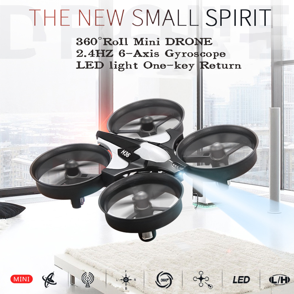 طائرة بدون طيار صغيرة JJRC H36 - مراجعة Drone Video Production وسعره